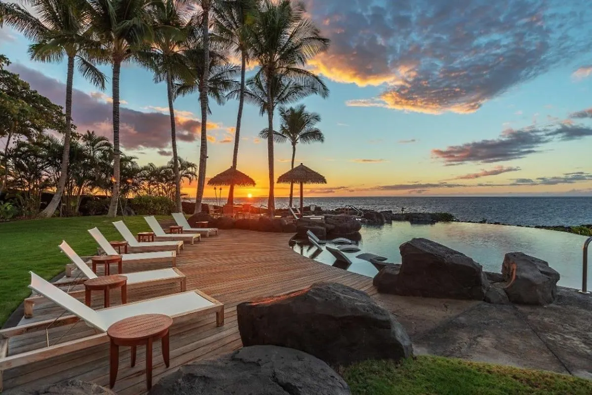 One Ocean Ohana Expansive Views Exclusive Oceanfront Grotto Pool Plus Private Pool Spa ワイコロアビレッジ 別荘